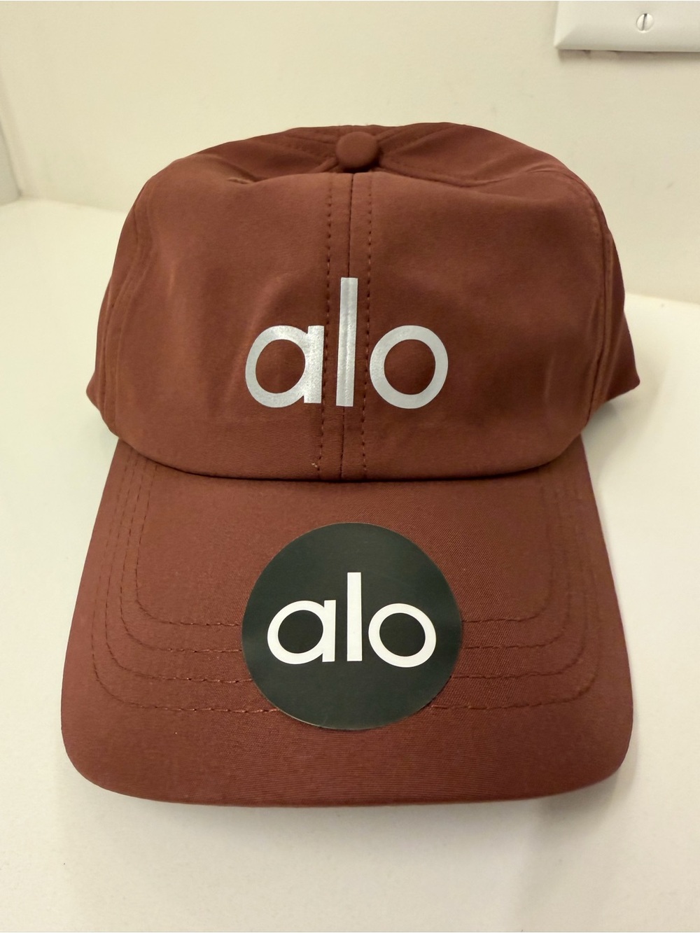 ALO Yoga Brown Logo Cap Brand New